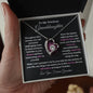 To My Precious Granddaughter / Forever Love Necklace / Personalized Message Card