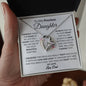 To My Precious Daughter / Gift from Mom / Gift from Dad / Forever Love Necklace / Personalized Message Card