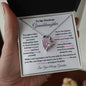 To My Precious Granddaughter / Forever Love Necklace / Personalized Message Card