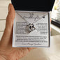 To My Granddaughter / Forever Love Necklace / Personalized Message Card