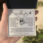 To My Granddaughter / Forever Love Necklace / Personalized Message Card