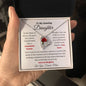 To My Amazing Daughter / Gift from Mom / Gift from Dad / Forever Love Necklace / Personalized Message Card