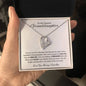 To My Dearest Granddaughter / Forever Love Necklace / Personalized Message Card