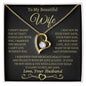 To My Beautiful Wife / Gift from Husband / Forever Love Necklace