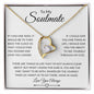 To My Soulmate / Hand in Hand / Forever Love Necklace / Personalized Message Card