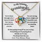 To My Granddaughter / Forever Love Necklace / Personalized Message Card