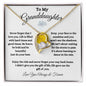 To My Granddaughter / Forever Love Necklace / Personalized Message Card