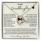To My Granddaughter / Forever Love Necklace / Personalized Message Card