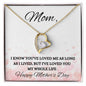 Mom / Happy Mother's Day / Forever Love Necklace