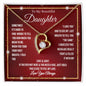 To My Beautiful Daughter / Love & Light / Gift from Mom / Gift from Dad / Forever Love Necklace /Personalized Message Card
