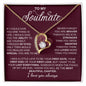 To My Soulmate / Forever Love Necklace / Personalized Message Card