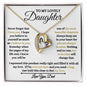 To My Lovely Daughter / Gift from Mom / Gift from Dad / Forever Love Necklace / Personalized Message Card