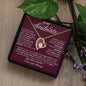 To My Soulmate / Forever Love Necklace / Personalized Message Card