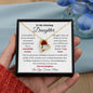 To My Amazing Daughter / Gift from Mom / Gift from Dad / Forever Love Necklace / Personalized Message Card