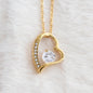To My Soulmate / Hand in Hand / Forever Love Necklace / Personalized Message Card