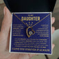 To My Daughter/ Straighten Your Crown/ Forever Love Necklace