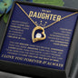 To My Daughter/ Straighten Your Crown/ Forever Love Necklace