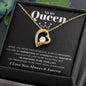 To My Queen / Forever Love Necklace / Personalized Message Card