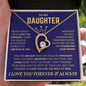 To My Daughter/ Straighten Your Crown/ Forever Love Necklace