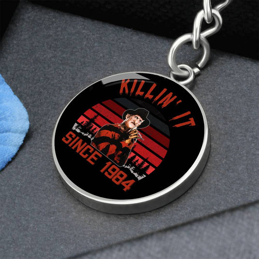 Freddie / Killin' It Since 1984 / Graphic Circle Keychain