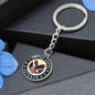 United States Veteran Circle Keychain