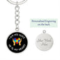 Autism / Circle Keychain