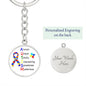 Autism / Circle Keychain