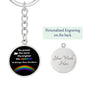 PRIDE / Be Stronger / Graphic Circle Keychain