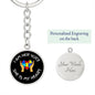 Autism / Circle Keychain