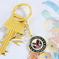 United States Veteran Circle Keychain
