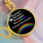 PRIDE / Be Stronger / Graphic Circle Keychain