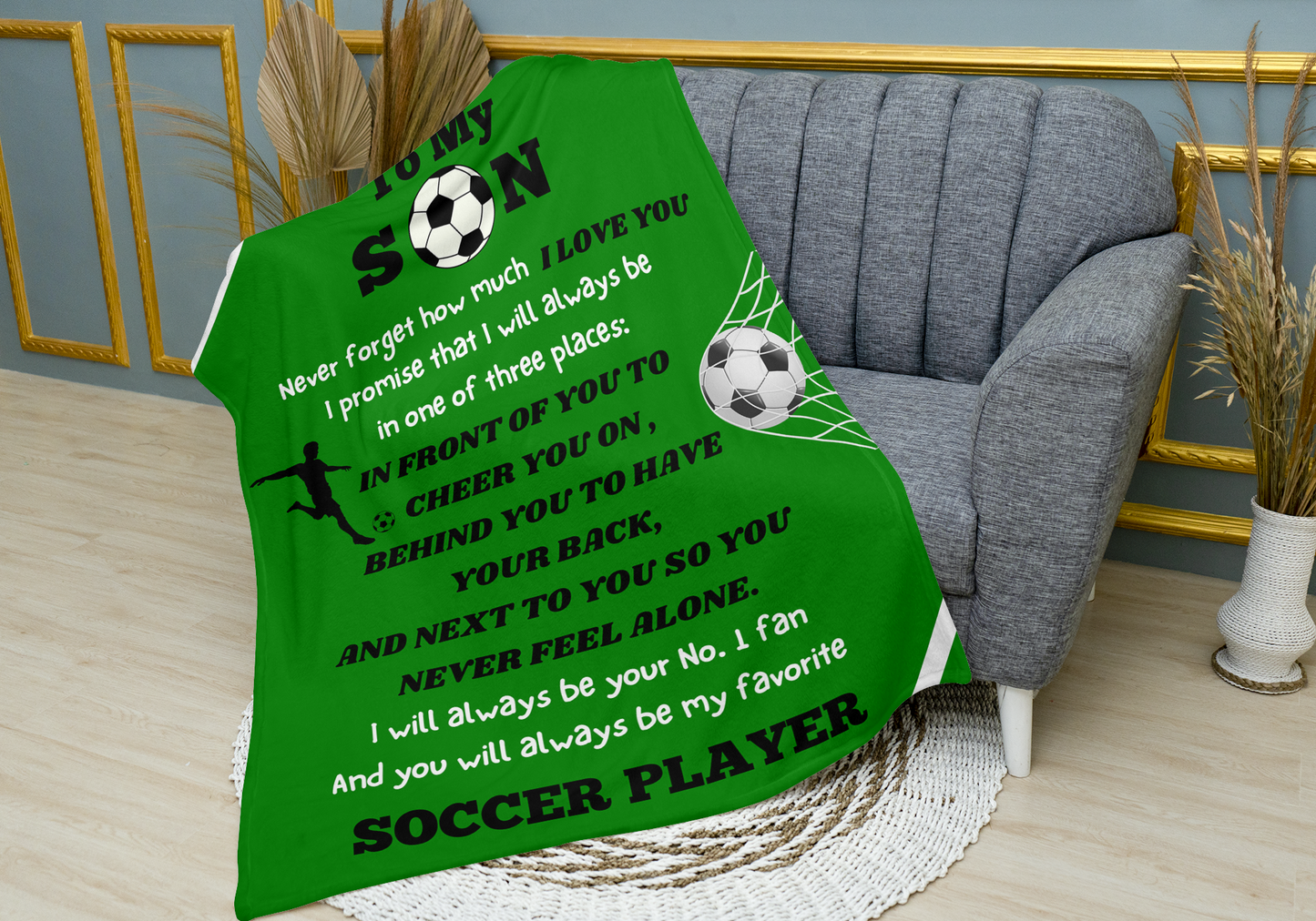 Son Soccer Blanket