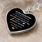 To My Daughter / PRIDE / Heart Keychain