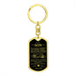 To My Son / Love Dad /Dog Tag Keychain