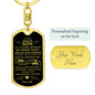 To My Bonus Son / Keychain