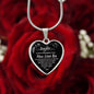 To My Daughter / Mom Loves You / Luxury Heart Necklace