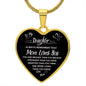 To My Daughter / Mom Loves You / Luxury Heart Necklace