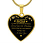 Mom / Heart Pendant Necklace