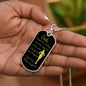 Dad / From Badass Daughter / Dog Tag Necklace