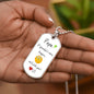 Papa / we'd pick you / Dog Tag Necklace