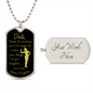 Dad / From Badass Daughter / Dog Tag Necklace