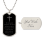 Joshua 1:9 / Dog Tag Necklace