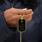 Joshua 1:9 / Dog Tag Necklace