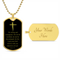 Joshua 1:9 / Dog Tag Necklace