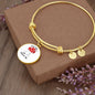 Keep Calm Mushroom / Circle Bangle