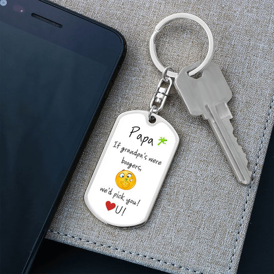Papa / we'd pick you / Keychain