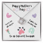 Happy Muther's Day / Dog Mom / Love Knot Necklace