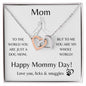 Dog Mom / Mother's Day / Interlocking Heart Necklace