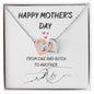 Dog Mom / Happy Mother's Day / Interlocking Heart Necklace