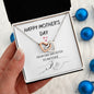 Dog Mom / Happy Mother's Day / Interlocking Heart Necklace